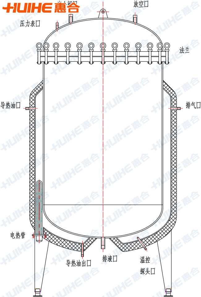 立式電加熱蒸煮鍋結構示意圖